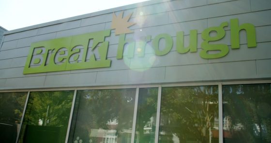 Photo: Breakthrough marquee on Familyplex building in Chicago